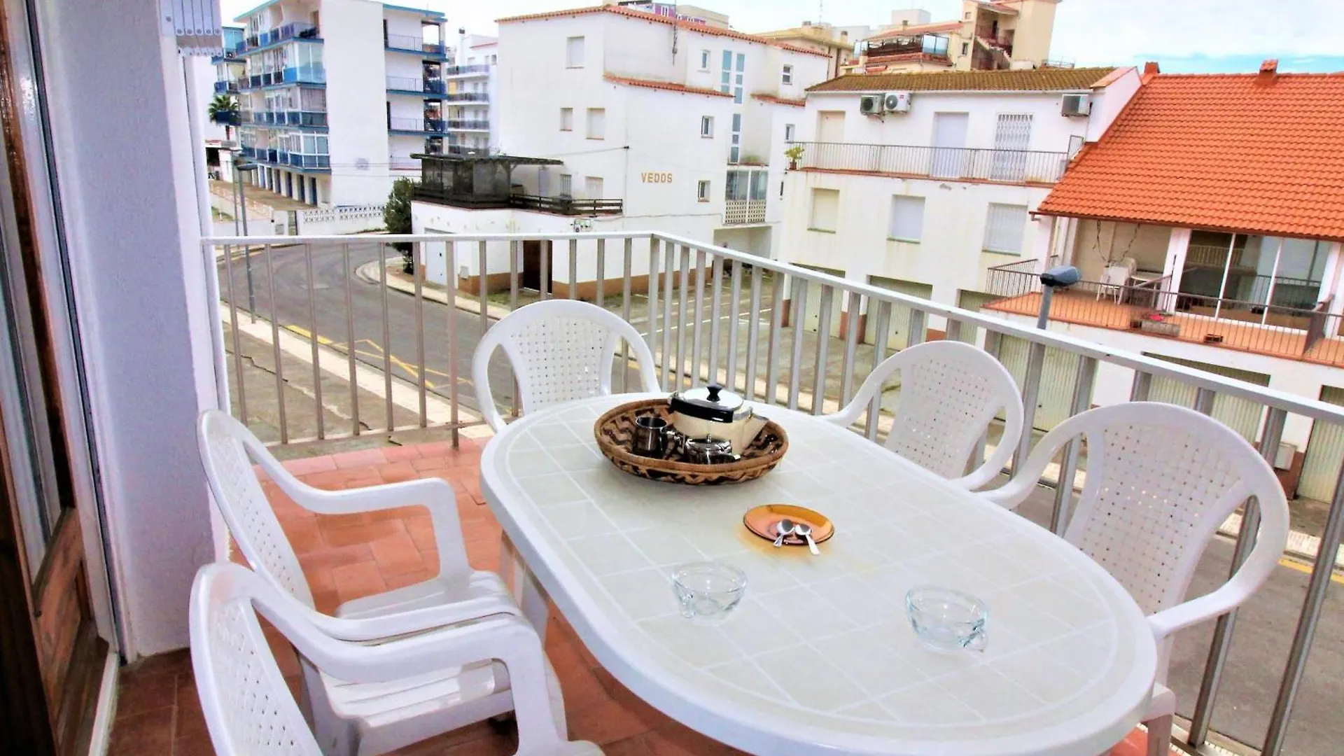 Apto En 2ª Linea De Playa Con Terraza, Wifi Y Parking Comunitario En Santa Margarita, Roses - Es-258-67